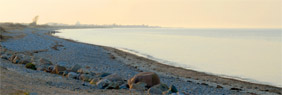 Strandspaziergang am Abend